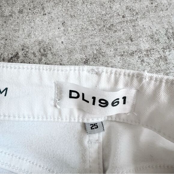 DL1961 White Florence Instasculpt Cropped Size 25 - Picture 6 of 8
